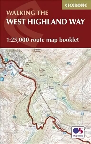 West Highland Way Map Booklet: 1:25,000 OS Route Mapping цена и информация | Kelionių vadovai, aprašymai | pigu.lt