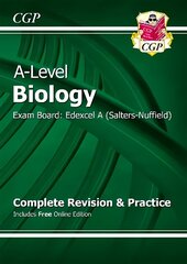 A-Level Biology: Edexcel A Year 1 & 2 Complete Revision & Practice with   Online Edition: Exam Board: Edexcel A (Salters-Nuffield) Online ed цена и информация | Развивающие книги | pigu.lt