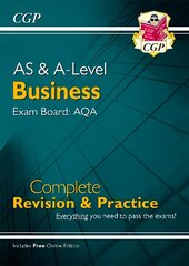 AS and A-Level Business: AQA Complete Revision & Practice (with Online   Edition) цена и информация | Книги по экономике | pigu.lt