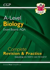 A-Level Biology AQA: Complete Revision & Practice (with Online Edition) kaina ir informacija | Lavinamosios knygos | pigu.lt