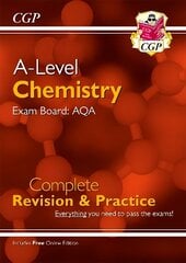 A-Level Chemistry: AQA Year 1 & 2 Complete Revision & Practice with Online   Edition цена и информация | Развивающие книги | pigu.lt