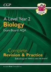 A-Level Biology: AQA Year 2 Complete Revision & Practice with Online Edition цена и информация | Развивающие книги | pigu.lt