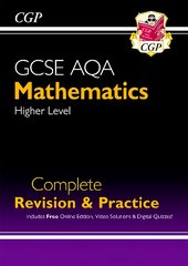 GCSE Maths AQA Complete Revision & Practice: Higher inc Online Ed, Videos & Quizzes цена и информация | Книги для подростков и молодежи | pigu.lt