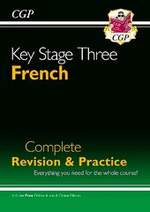 KS3 French Complete Revision & Practice with Free Online Edition & Audio: Complete Revision and Practise kaina ir informacija | Knygos paaugliams ir jaunimui | pigu.lt