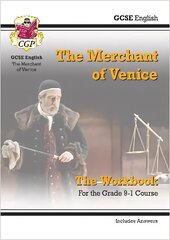 Grade 9-1 GCSE English Shakespeare - The Merchant of Venice Workbook (includes Answers) kaina ir informacija | Knygos paaugliams ir jaunimui | pigu.lt