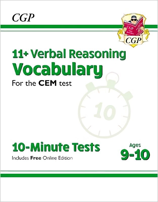 11+ Verbal Reasoning Vocabulary for the CEM test: 10-Minute Tests - Ages 9-10 (with Online Edition) kaina ir informacija | Lavinamosios knygos | pigu.lt