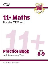 11plus CEM Maths Practice Book & Assessment Tests - Ages 8-9 (with Online   Edition) цена и информация | Развивающие книги | pigu.lt