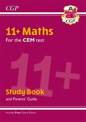 11plus CEM Maths Study Book (with Parents' Guide & Online Edition) цена и информация | Развивающие книги | pigu.lt