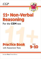 11plus CEM Non-Verbal Reasoning Practice Book & Assessment Tests - Ages 9-10   (with Online Edition) цена и информация | Развивающие книги | pigu.lt