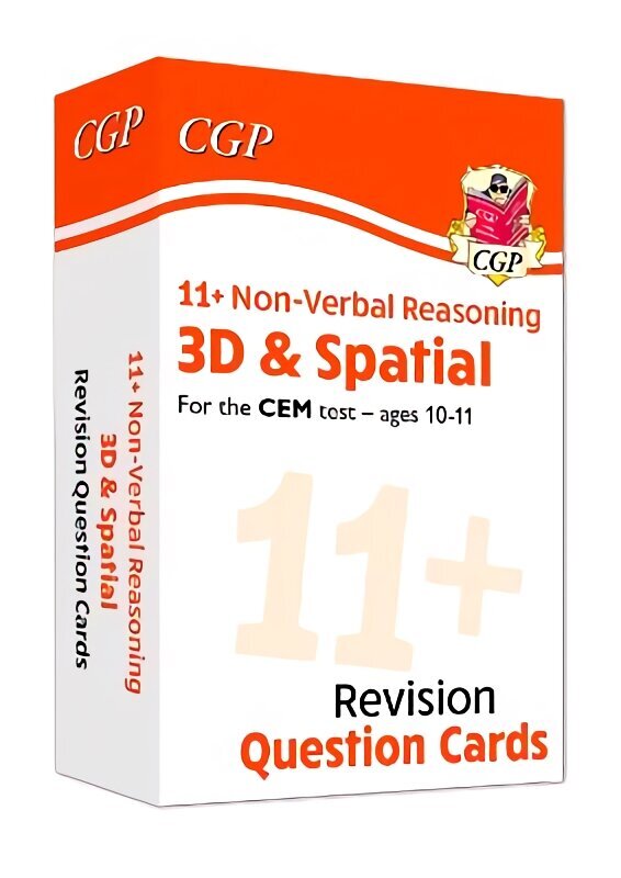 11+ Non-Verbal Reasoning 3D & Spatial: Revision Question Cards - Ages 10-11 цена и информация | Lavinamosios knygos | pigu.lt