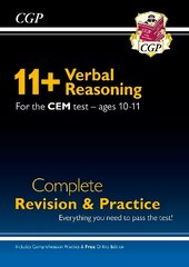 11plus CEM Verbal Reasoning Complete Revision and Practice - Ages 10-11 (with   Online Edition) цена и информация | Развивающие книги | pigu.lt