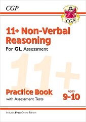 11plus GL Non-Verbal Reasoning Practice Book & Assessment Tests - Ages 9-10   (with Online Edition) цена и информация | Развивающие книги | pigu.lt