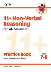 11plus GL Non-Verbal Reasoning Practice Book & Assessment Tests - Ages 7-8   (with Online Edition) цена и информация | Развивающие книги | pigu.lt