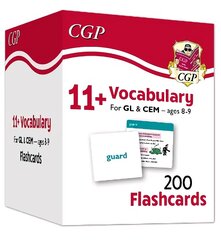 11+ Vocabulary 200 Flashcards (Ages 8-9) kaina ir informacija | Užsienio kalbos mokomoji medžiaga | pigu.lt