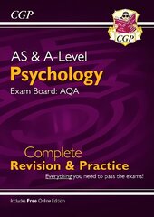 AS and A-Level Psychology: AQA Complete Revision & Practice with Online Edition kaina ir informacija | Socialinių mokslų knygos | pigu.lt