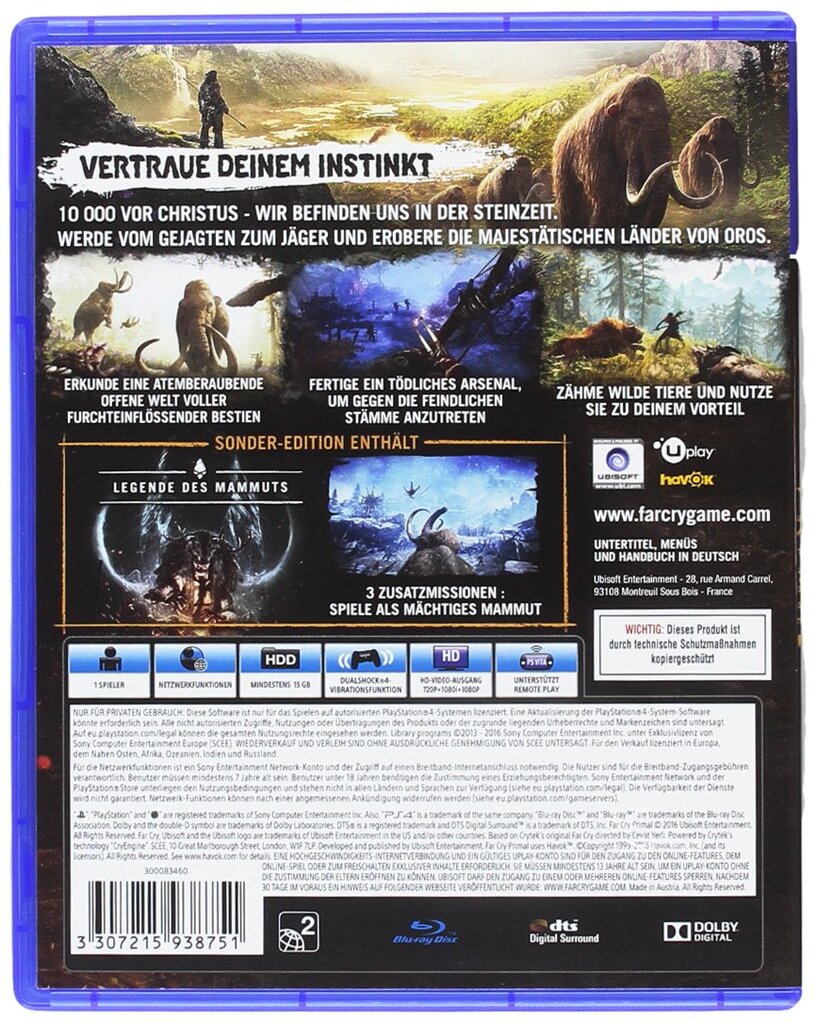 Far Cry Primal - Special-Edition, PlayStation 4 kaina ir informacija | Kompiuteriniai žaidimai | pigu.lt