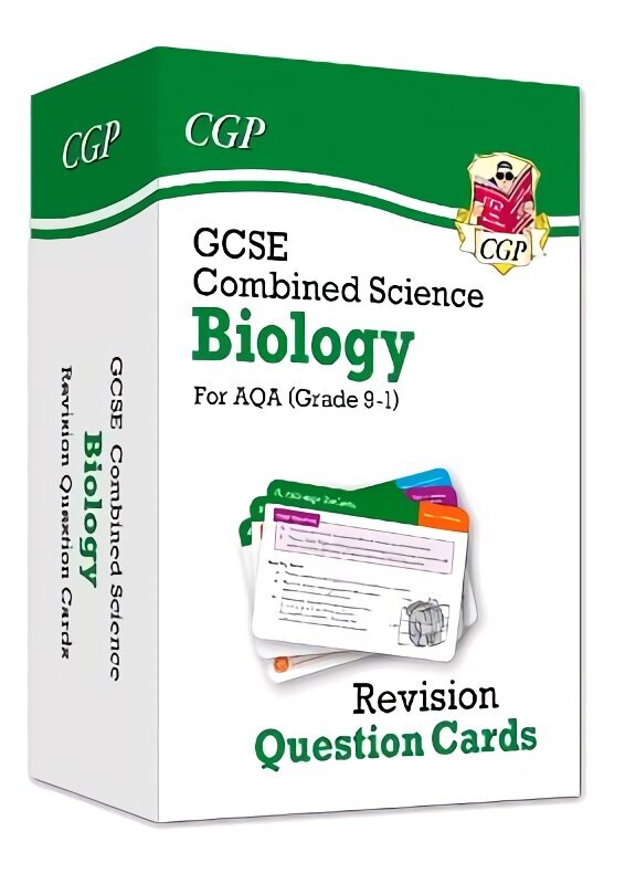 GCSE Combined Science: Biology for AQA (Grade 9-1) Revision Question Cards цена и информация | Lavinamosios knygos | pigu.lt