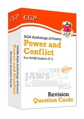 GCSE English: AQA Power & Conflict Poetry Anthology - Revision Question Cards kaina ir informacija | Knygos paaugliams ir jaunimui | pigu.lt