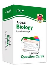 A-Level Biology Exam Board AQA: Revision Question Cards kaina ir informacija | Lavinamosios knygos | pigu.lt