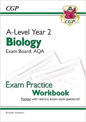 A-Level Biology: AQA Year 2 Exam Practice Workbook - includes Answers цена и информация | Развивающие книги | pigu.lt