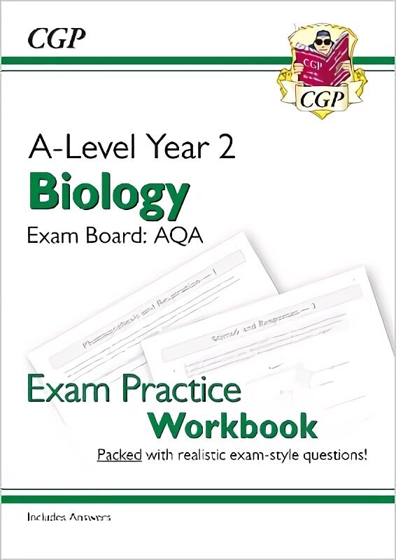 A-Level Biology Year 2: AQA Exam Practice Workbook (Includes Answers) цена и информация | Lavinamosios knygos | pigu.lt