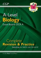 A-Level Biology: OCR A Year 1 & 2 Complete Revision & Practice with Online   Edition цена и информация | Развивающие книги | pigu.lt