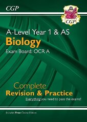 A-Level Biology Year 1 & AS: OCR A - Complete Revision & Practice (with Online Edition) kaina ir informacija | Lavinamosios knygos | pigu.lt