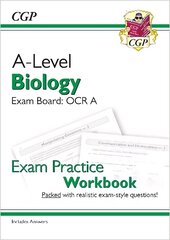 A-Level Biology: OCR A Year 1 & 2 Exam Practice Workbook - includes Answers цена и информация | Развивающие книги | pigu.lt