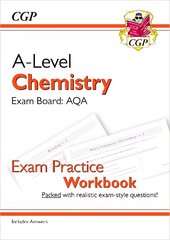 A-Level Chemistry: AQA Year 1 & 2 Exam Practice Workbook - includes Answers цена и информация | Развивающие книги | pigu.lt