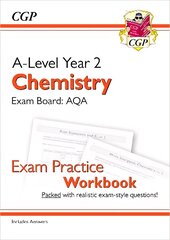 A-Level Chemistry: AQA Year 2 Exam Practice Workbook - includes Answers цена и информация | Развивающие книги | pigu.lt