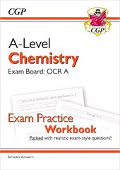 A-Level Chemistry: OCR A Year 1 & 2 Exam Practice Workbook - includes Answers цена и информация | Развивающие книги | pigu.lt