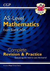 AS-Level Maths AQA Complete Revision & Practice (with Online Edition) kaina ir informacija | Ekonomikos knygos | pigu.lt