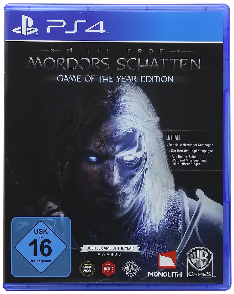 Mordors Schatten - Game of the Year Edition, PlayStation 4 kaina ir informacija | Kompiuteriniai žaidimai | pigu.lt