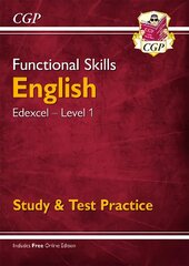 Functional Skills English: Edexcel Level 1 - Study & Test Practice цена и информация | Книги для подростков  | pigu.lt