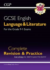 Grade 9-1 GCSE English Language and Literature Complete Revision & Practice (with Online Edn) цена и информация | Книги для подростков  | pigu.lt