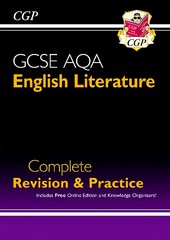 New Gcse English Literature AQA Complete Revision & Practice - includes Online Edition kaina ir informacija | Knygos paaugliams ir jaunimui | pigu.lt