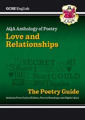 New GCSE English AQA Poetry Guide - Love & Relationships Anthology inc.   Online Edn, Audio & Quizzes цена и информация | Книги для подростков и молодежи | pigu.lt
