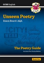 New Gcse English AQA Unseen Poetry Guide Book 1 includes Online Edition kaina ir informacija | Knygos paaugliams ir jaunimui | pigu.lt