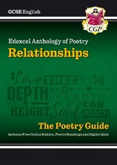 New GCSE English Edexcel Poetry Guide - Relationships Anthology inc. Online   Edition, Audio & Quizzes цена и информация | Книги для подростков и молодежи | pigu.lt