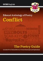 New Gcse English Edexcel Poetry Guide Conflict Anthology includes Online Edition, Audio & Quizzes kaina ir informacija | Knygos paaugliams ir jaunimui | pigu.lt