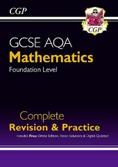 GCSE Maths AQA Complete Revision & Practice: Foundation inc Online Ed, Videos & Quizzes цена и информация | Книги для подростков  | pigu.lt