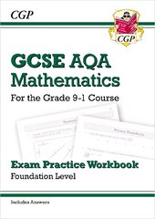GCSE Maths AQA Exam Practice Workbook: Foundation - for the Grade 9-1 Course   (includes Answers) цена и информация | Книги для подростков и молодежи | pigu.lt
