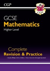 GCSE Maths Complete Revision & Practice: Higher inc Online Ed, Videos & Quizzes kaina ir informacija | Knygos paaugliams ir jaunimui | pigu.lt