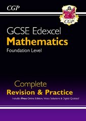 GCSE Maths Edexcel Complete Revision & Practice: Foundation inc Online Ed, Videos & Quizzes цена и информация | Книги для подростков  | pigu.lt