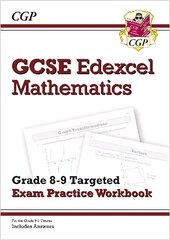 New GCSE Maths Edexcel Grade 8-9 Targeted Exam Practice Workbook (includes   Answers) цена и информация | Книги для подростков  | pigu.lt