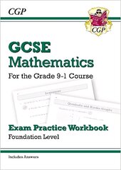 New GCSE Maths Exam Practice Workbook: Foundation - includes Video Solutions and Answers kaina ir informacija | Knygos paaugliams ir jaunimui | pigu.lt