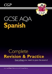 GCSE Spanish AQA Complete Revision & Practice (with Free Online Edition & Audio) цена и информация | Книги для подростков  | pigu.lt