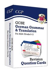 GCSE AQA German: Grammar & Translation Revision Question Cards цена и информация | Книги для подростков и молодежи | pigu.lt