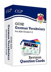 GCSE AQA German: Vocabulary Revision Question Cards цена и информация | Книги для подростков и молодежи | pigu.lt