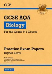 Grade 9-1 GCSE Biology AQA Practice Papers: Higher Pack 2 kaina ir informacija | Knygos paaugliams ir jaunimui | pigu.lt
